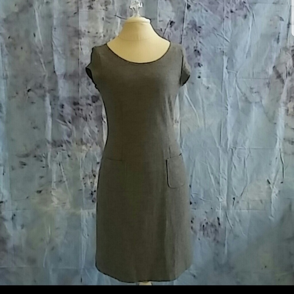 Banana Republic Grey Wool Dress